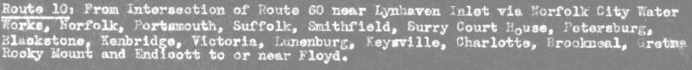 1933 draft route log