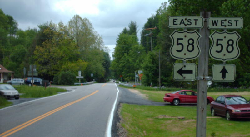US 58 view