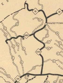 1930 Yancey County map