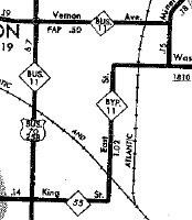 1962 Lenoir County map