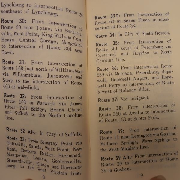 1957 route log