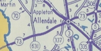 1942 official map