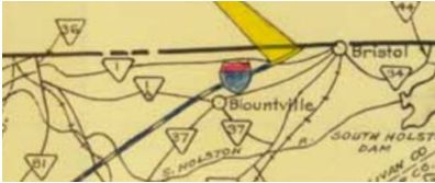 1960 TN Interstate Map